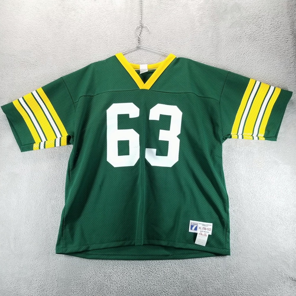 VTG Green Bay Packers Jersey Mens XL Green Football 63 Mesh Made In USA 90s